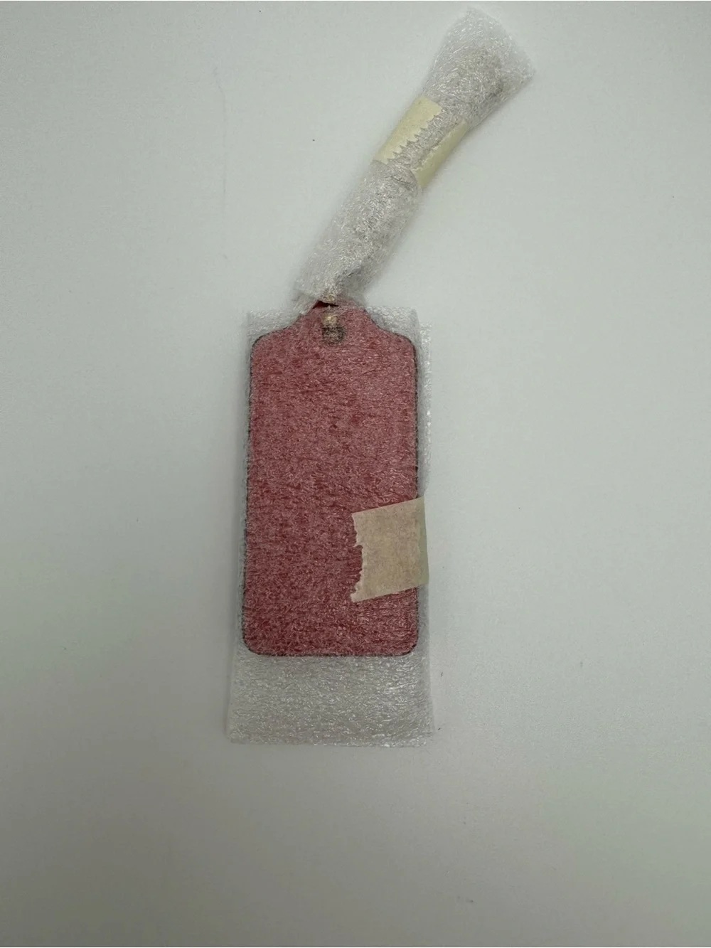 Coach CBA16 Taffy Pink Leather Hangtag Replacement Bag Charm Gold Chain NWT 2.5